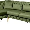 Ecksofa Bellissima Velvet Grün Links