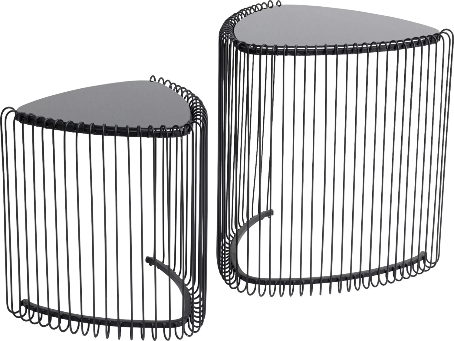 Beistelltisch Wire Triangle Schwarz (2/Set) 5 Beistelltisch Wire Triangle Schwarz (2/Set) – Bild 3