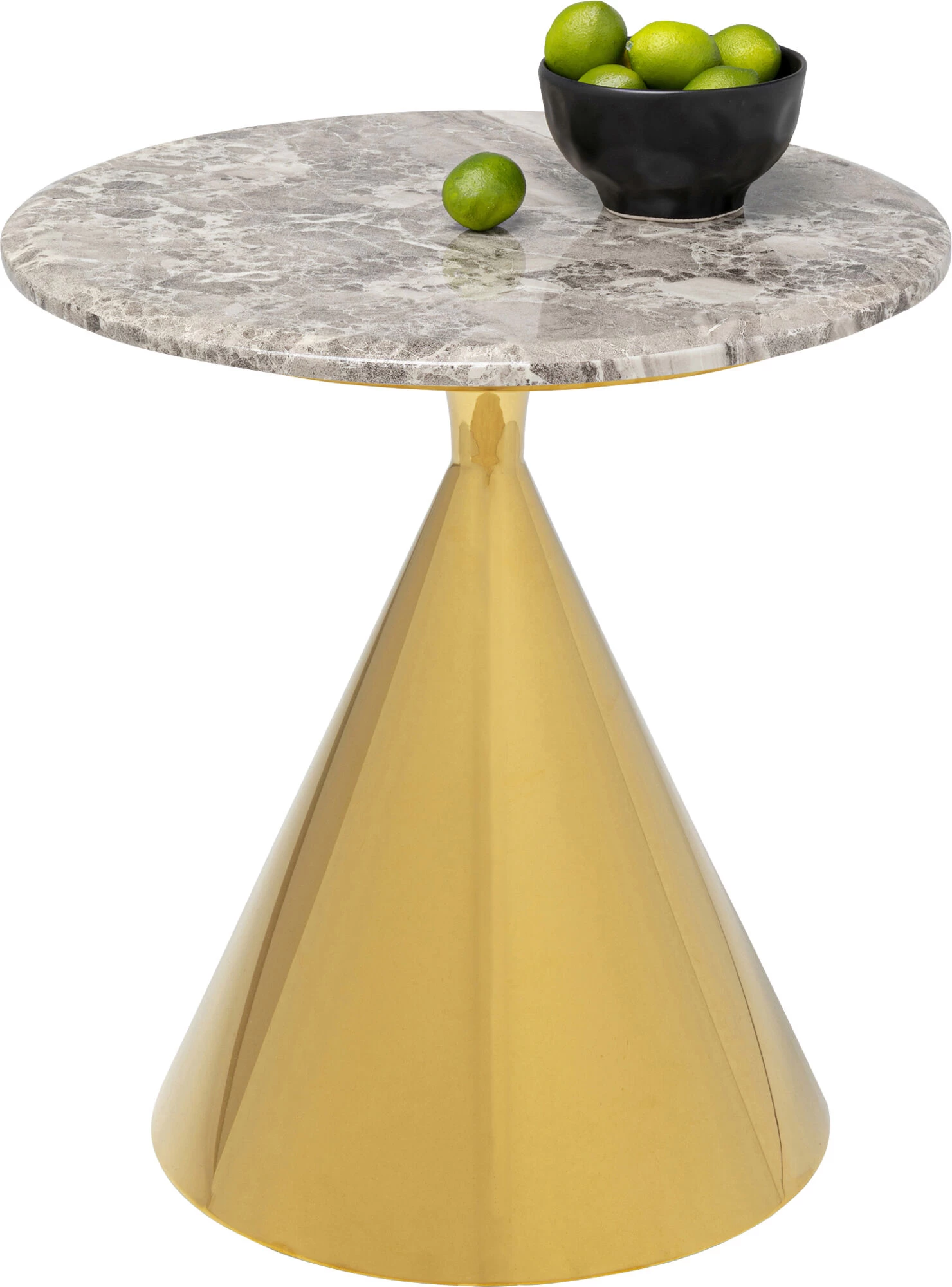 Beistelltisch Rita Gold Ø50cm 4 Beistelltisch Rita Gold Ø50cm – Bild 2