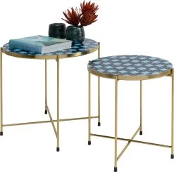 Beistelltisch Priya Blau (2/Set) 10 Beistelltisch Priya Blau (2/Set) -Bestes Möbelkollektions Geschäft a00650a961d7cc16a7b0873ee681db785703bc2c