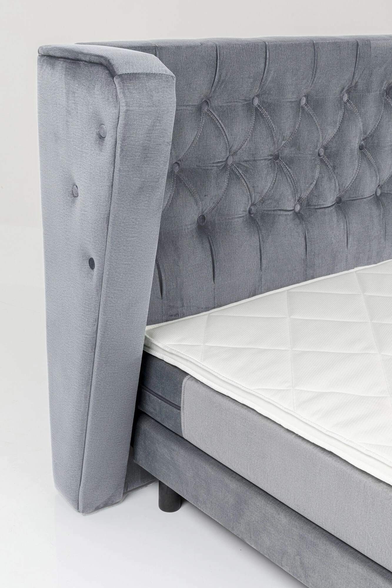 Boxspringbett Benito Moon Grau 180x200cm 8 Boxspringbett Benito Moon Grau 180x200cm – Bild 6