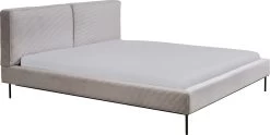 Bett East Side Cord Grau 160x200cm