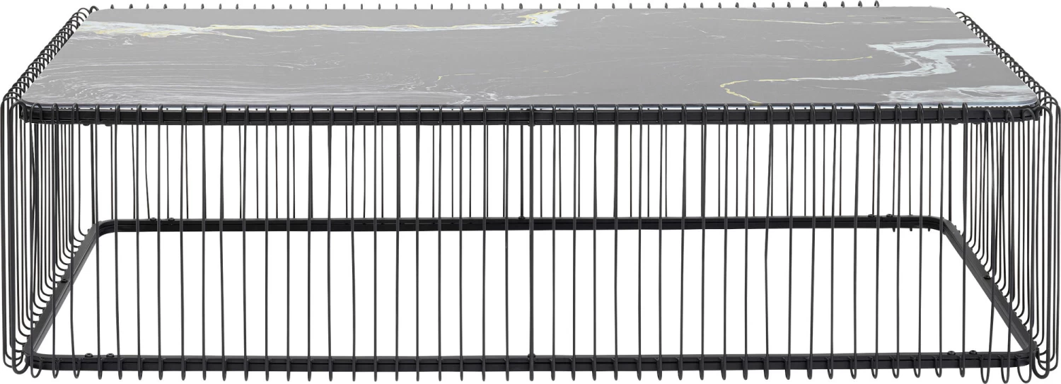 Couchtisch Wire Glas Marble Schwarz 145x70cm 10 Couchtisch Wire Glas Marble Schwarz 145x70cm – Bild 8
