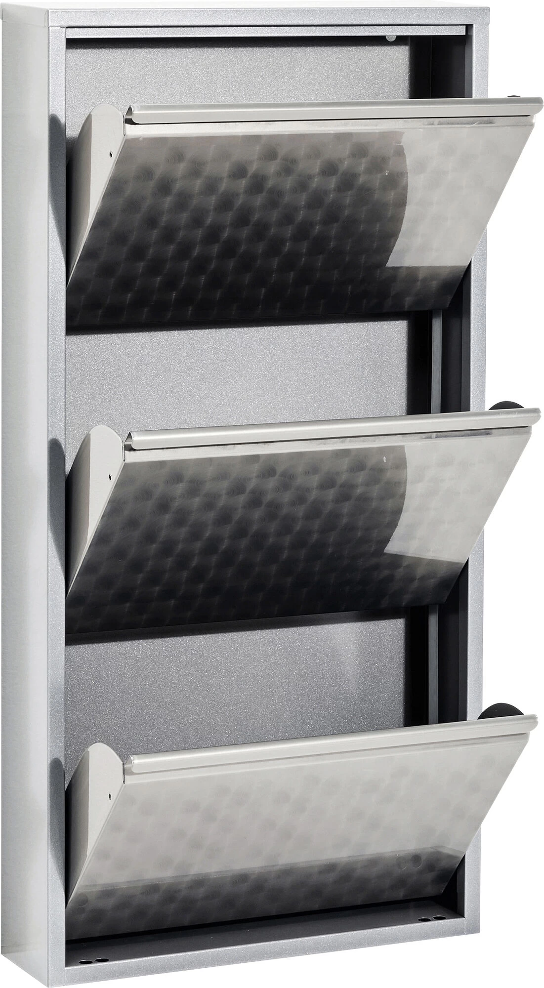 Schuhkipper Caruso 3-er Silber/geflext 9 Schuhkipper Caruso 3-er Silber/geflext – Bild 7