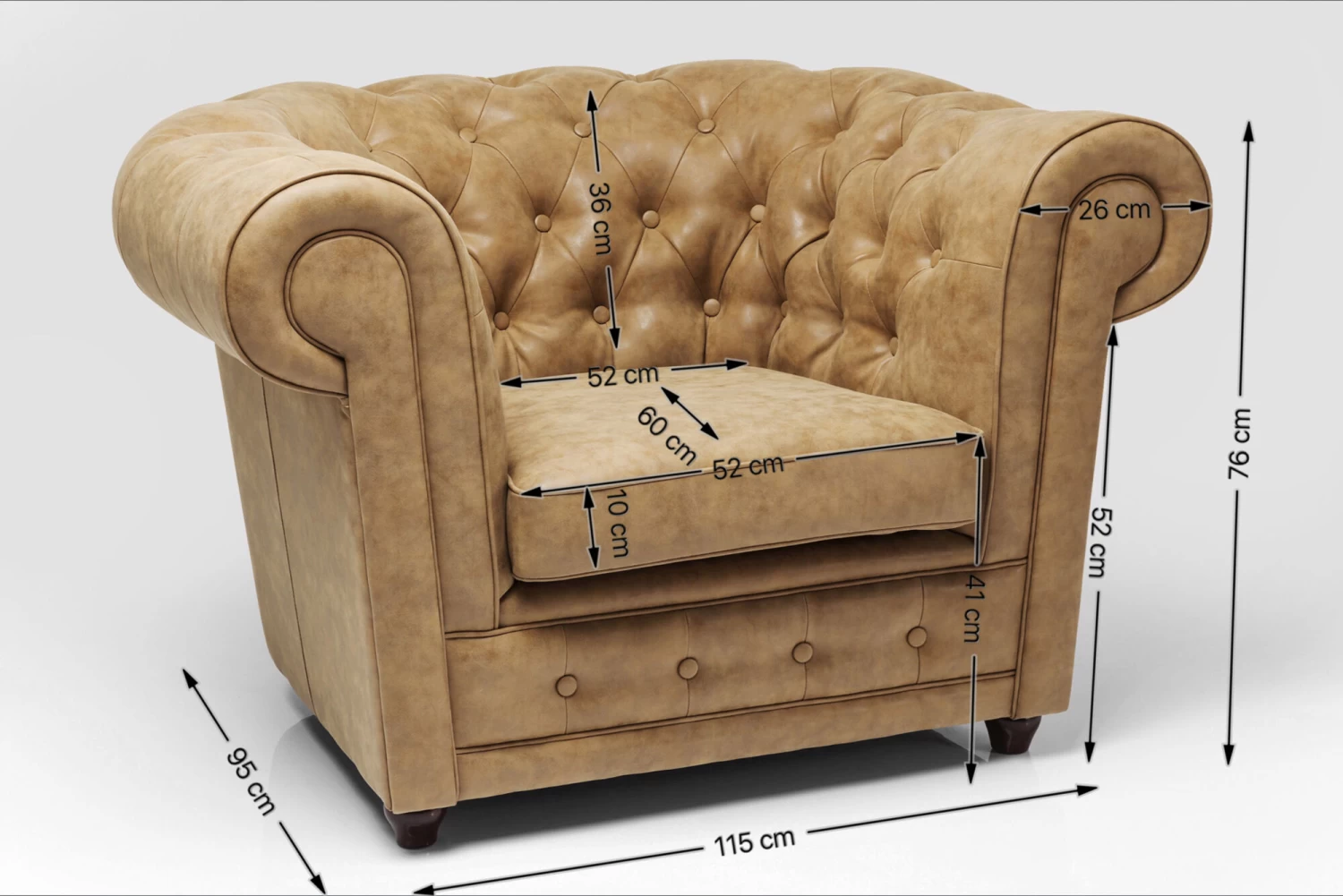 Sessel Oxford Vintage Smart 5 Sessel Oxford Vintage Smart – Bild 3