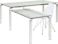Schreibtisch Lorenco Chrom Winkelcombi 210x180cm -Bestes Möbelkollektions Geschäft a7c68b2c370c9867926886e1dce6ee5eda2fa3eb