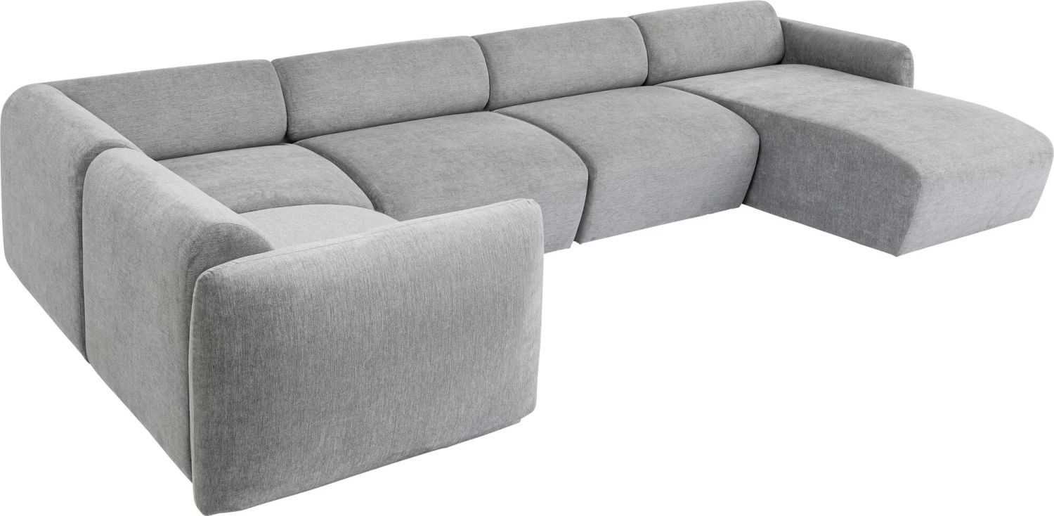 Wohnlandschaft 1 Lucca Grau Rechts 328cm 4 Wohnlandschaft 1 Lucca Grau Rechts 328cm – Bild 2