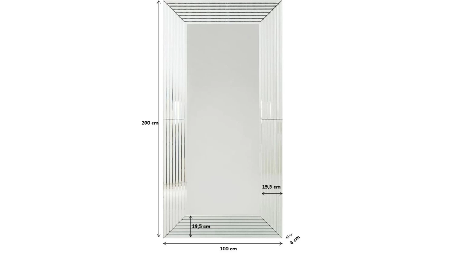 Spiegel Linea 100x200cm 10 Spiegel Linea 100x200cm – Bild 8