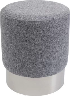 Hocker Cherry Lina Grau Silver Ø35cm -Bestes Möbelkollektions Geschäft af6087386c813f047430ba4ae7957a9c6fe06758