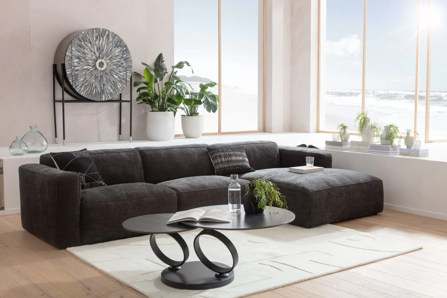 Henry Elements 3-Sitzer Grau Links 3 Henry Elements 3-Sitzer Grau Links