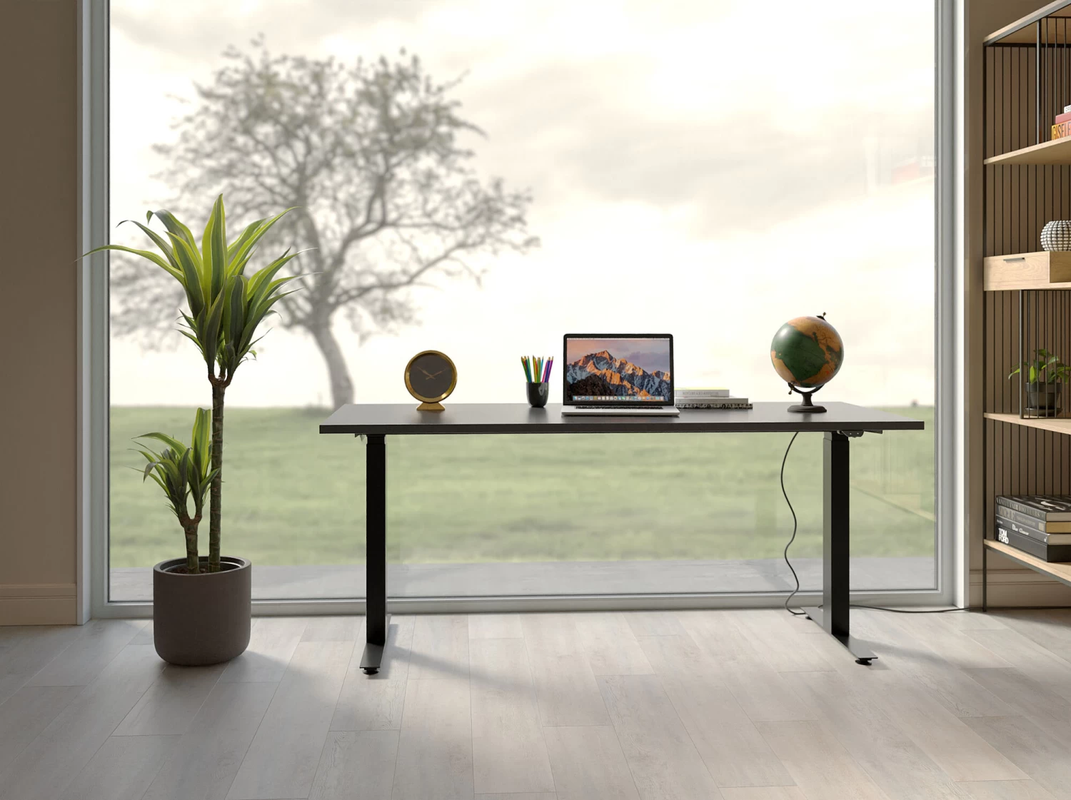 Schreibtisch Office Smart Schwarz Schwarz 140x70 4 Schreibtisch Office Smart Schwarz Schwarz 140x70 – Bild 2