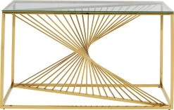 Konsole Laser Gold Klarglas 120x40cm -Bestes Möbelkollektions Geschäft b3a07a114a9def7ad0c4209728aff8a9480bcb31
