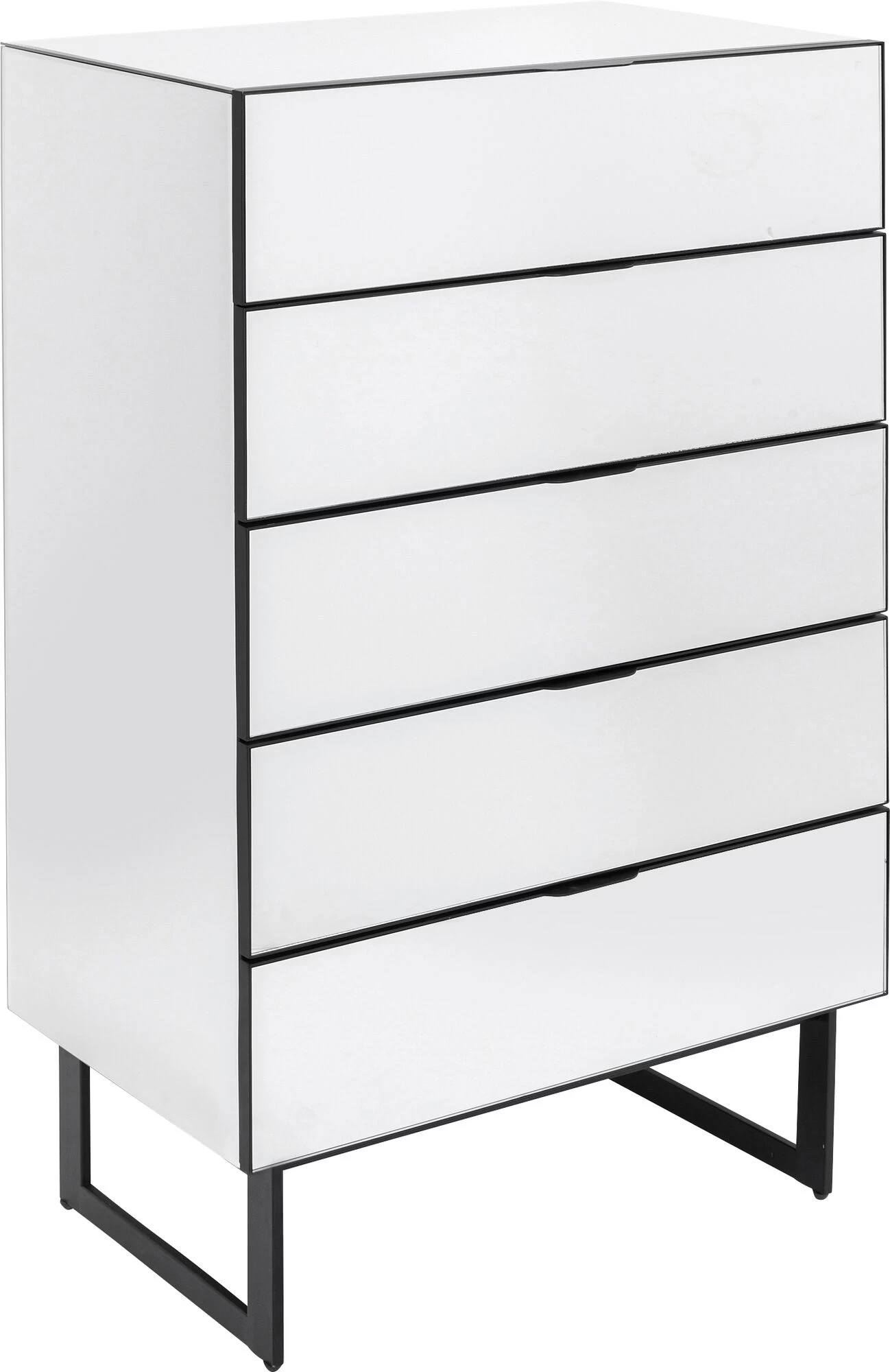 Kommode Soran 5 Schübe Schwarz 65x114cm 3 Kommode Soran 5 Schübe Schwarz 65x114cm