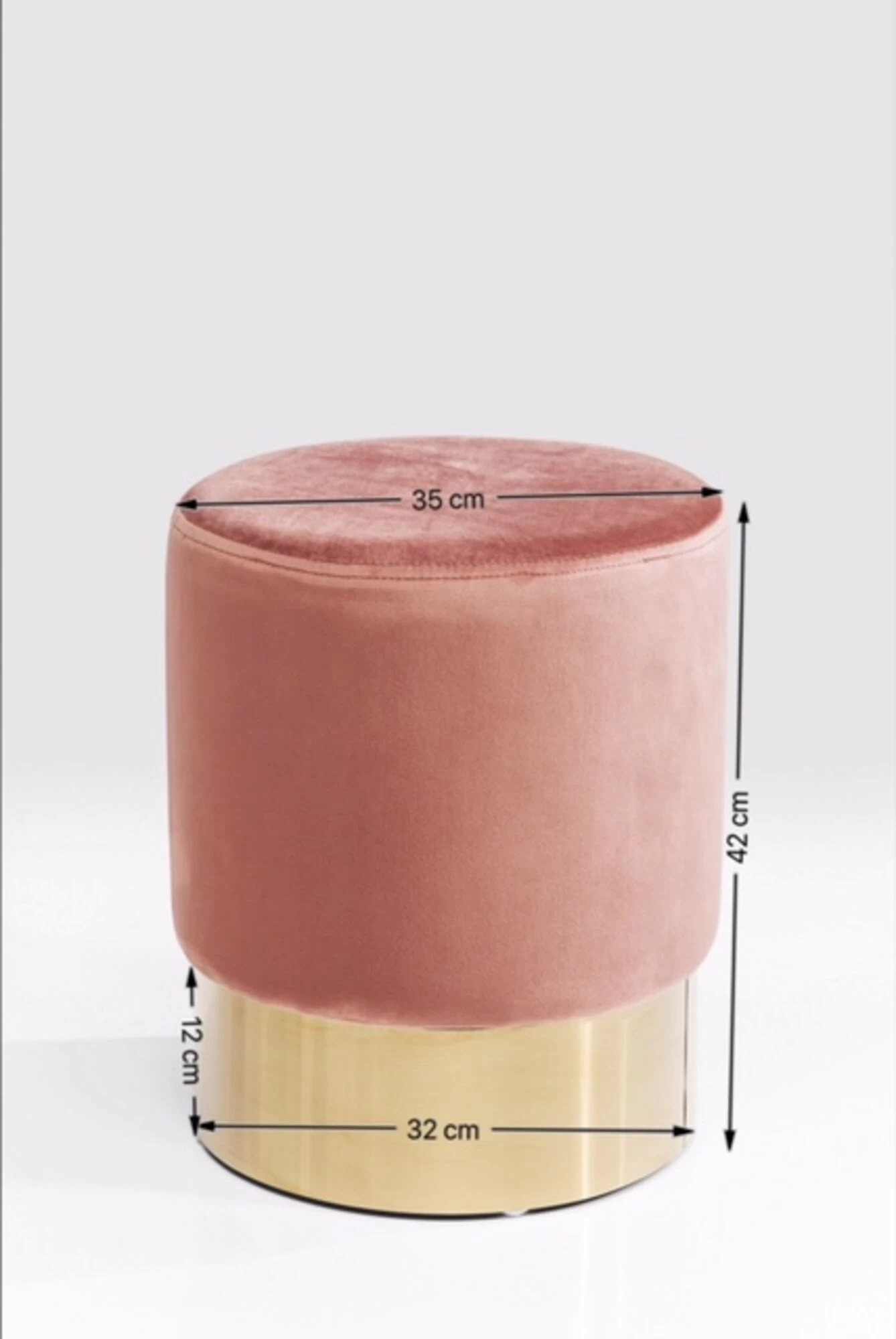 Hocker Cherry Rose Brass Ø35cm 14 Hocker Cherry Rose Brass Ø35cm – Bild 12