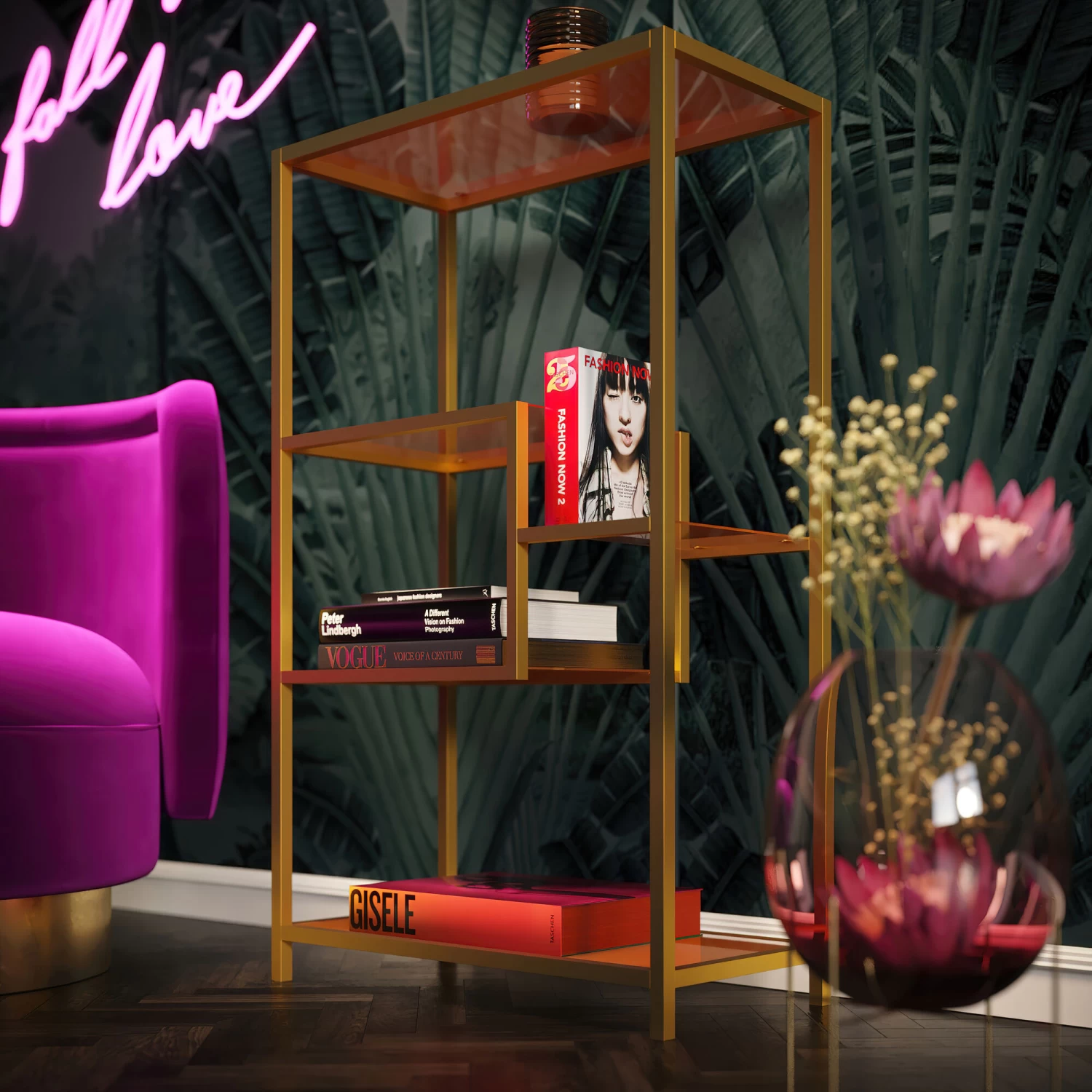 Regal Loft Gold 100x60 4 Regal Loft Gold 100x60 – Bild 2