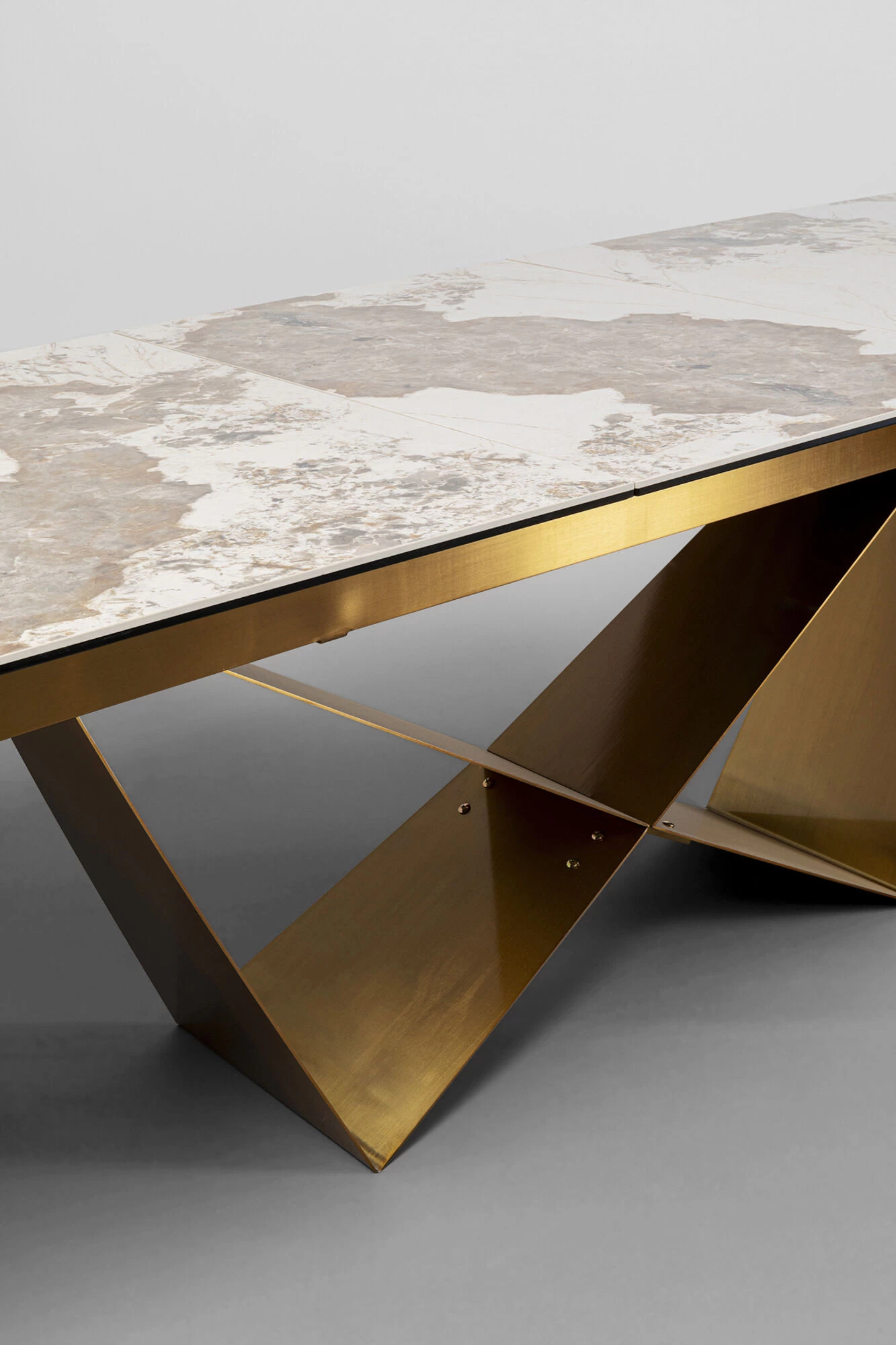 Ausziehtisch Connesso Brass 200(+60)x100cm 11 Ausziehtisch Connesso Brass 200(+60)x100cm – Bild 9