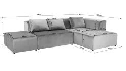 Ecksofa Infinity Velvet Taupe Rechts -Bestes Möbelkollektions Geschäft b8f299f1ed14dee968d64e9c6a07abd3bd7dc100