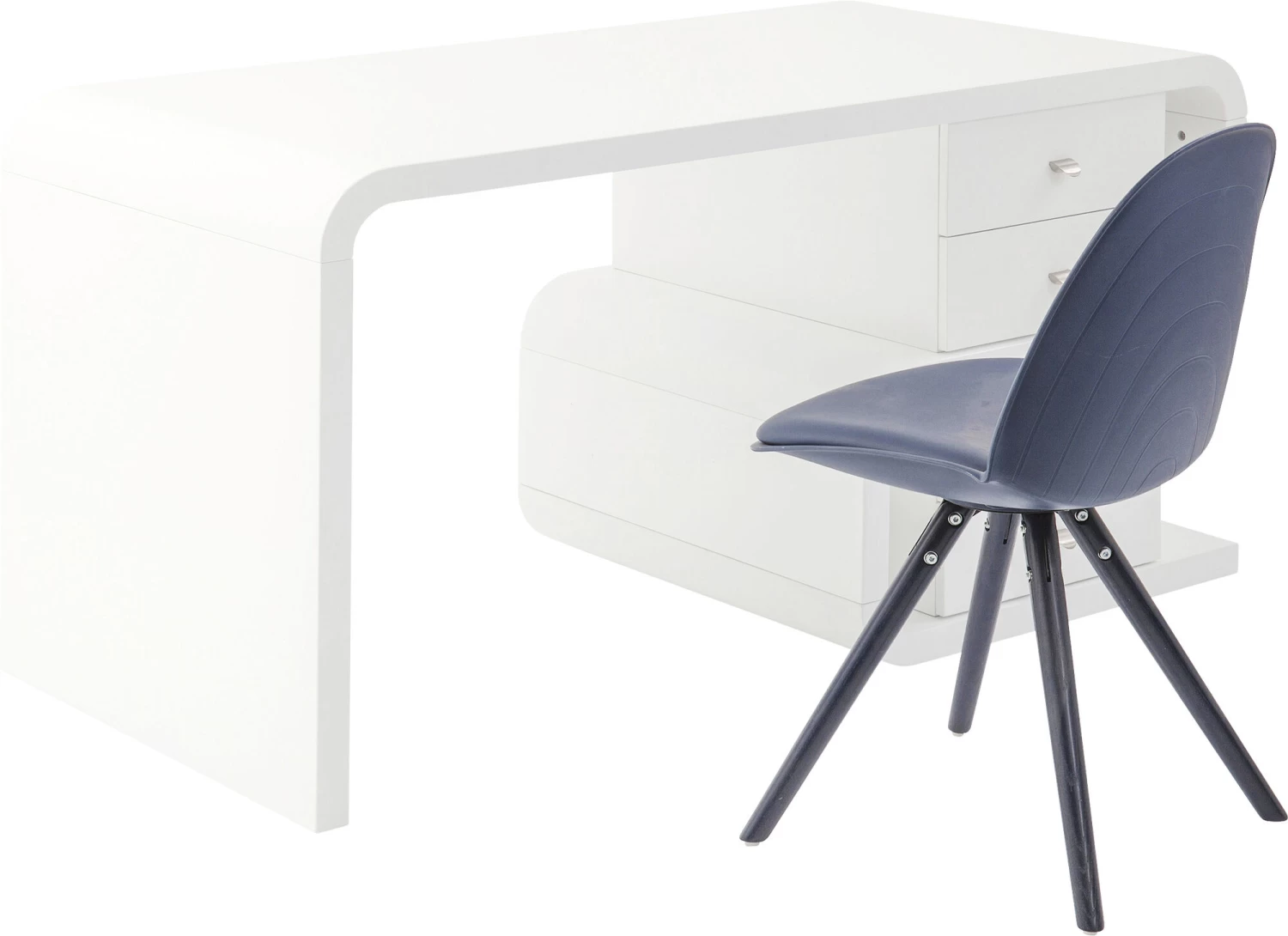 White Club Schreibtisch Snake 150x70cm 7 White Club Schreibtisch Snake 150x70cm – Bild 5