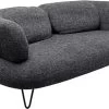 Sofa 2-Sitzer Peppo Melange Schwarz 182cm -Bestes Möbelkollektions Geschäft c15eaa5bfe43f83fcb2db35da0c96d867e9d10a3
