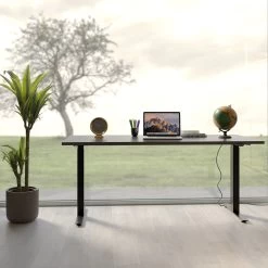 Schreibtisch Office Smart Schwarz Schwarz 140x70