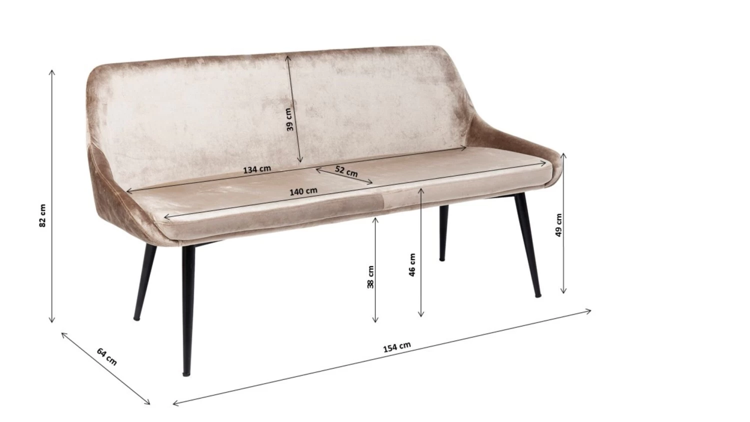 Bank East Side 154cm 11 Bank East Side 154cm – Bild 9