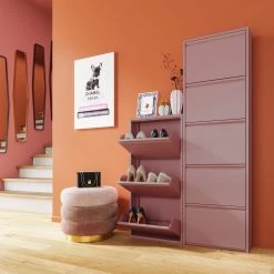 Schuhkipper Caruso 5-er Rosa