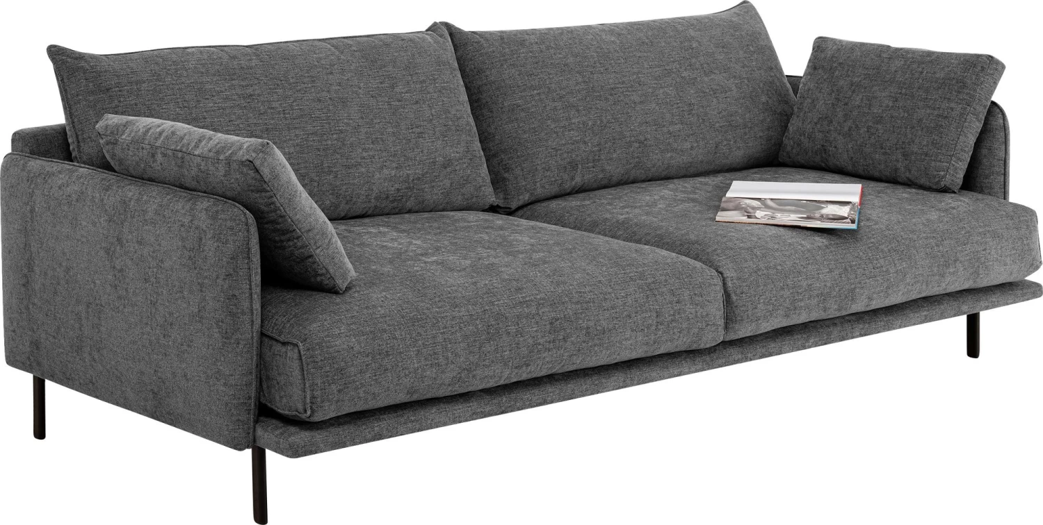Sofa Edna 3-Sitzer Grau 245cm 4 Sofa Edna 3-Sitzer Grau 245cm – Bild 2