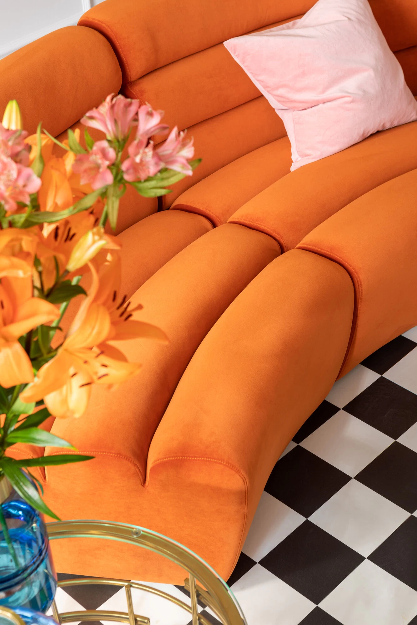 Sofa Element Wave Orange 6 Sofa Element Wave Orange – Bild 4