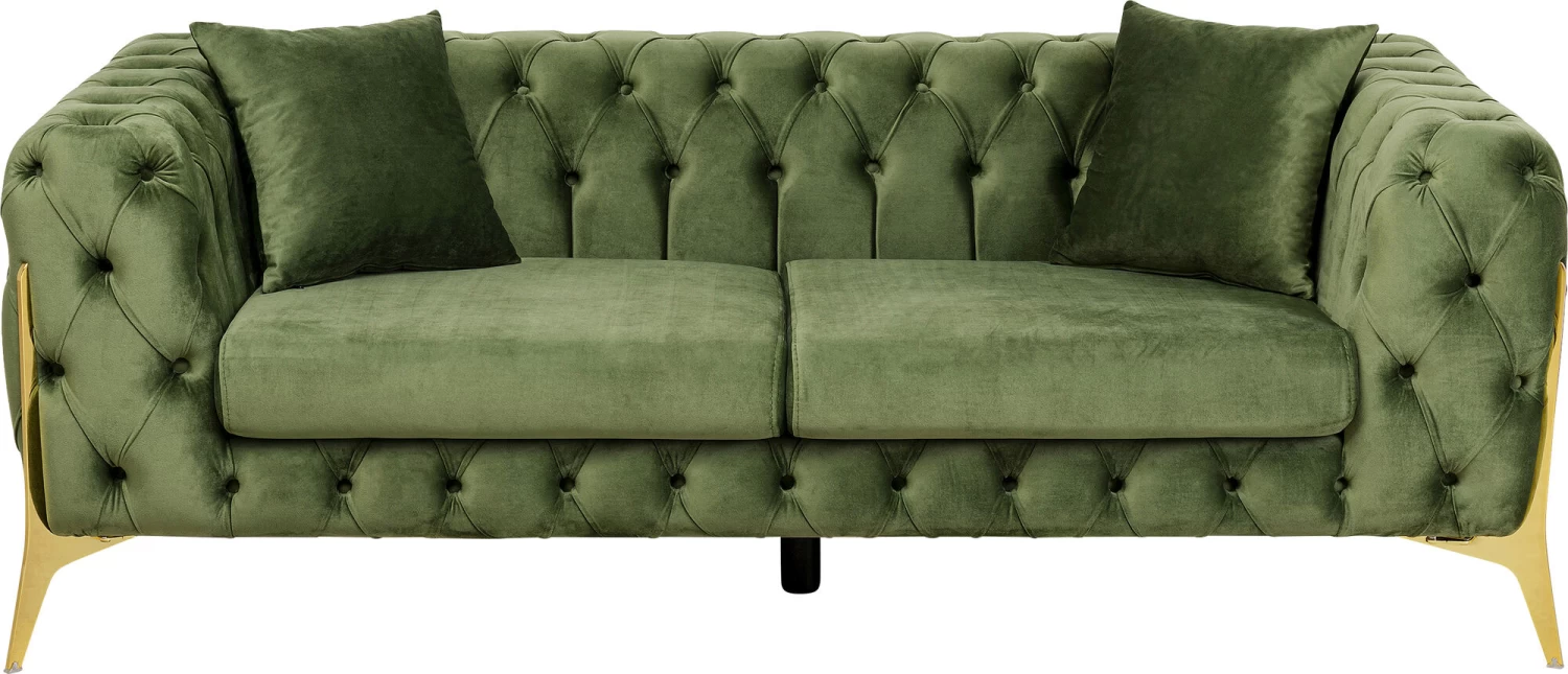 Sofa Bellissima 2-Sitzer Velvet Grün 200cm 13 Sofa Bellissima 2-Sitzer Velvet Grün 200cm – Bild 11