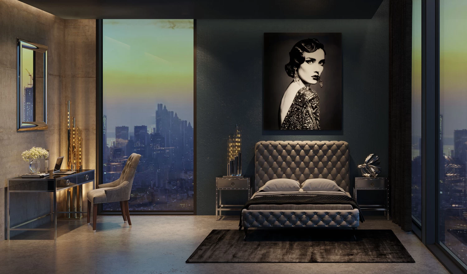 Bett Desire Hoch Silbergrau 160x200 Cm 4 Bett Desire Hoch Silbergrau 160x200 Cm – Bild 2