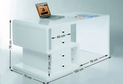 White Club Schreibtisch Snake 150x70cm 32 White Club Schreibtisch Snake 150x70cm -Bestes Möbelkollektions Geschäft d171c6774cd6b94adebb63243746506f7613f9d4