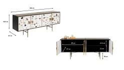 Sideboard Terrazzo 183x77cm -Bestes Möbelkollektions Geschäft d257fd08c06f80b9b2c478091b8be7900dddc7ca