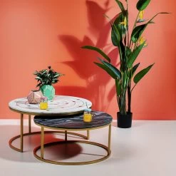 Beistelltisch Mystic Round (2/Set)