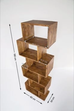 Regal Authentico Zick Zack 60x180cm -Bestes Möbelkollektions Geschäft d5c4ad564bb968fbaa141fb0136b7ab9861e1481