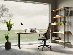 Schreibtisch Office Jackie Eiche Schwarz 160x80 -Bestes Möbelkollektions Geschäft d850a2351359b437ecd346649b4555b606bfbba1