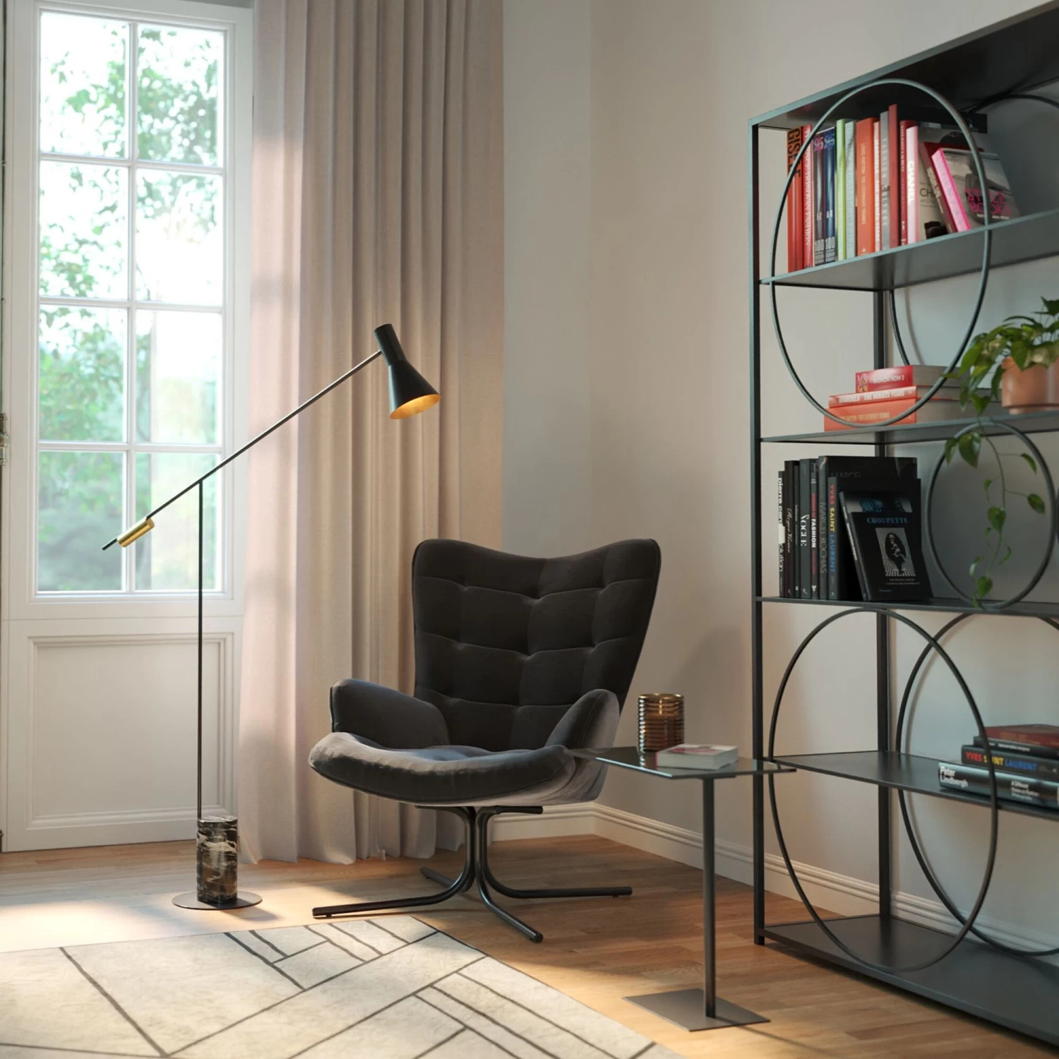 Drehsessel Oscar Velvet Schwarz 3 Drehsessel Oscar Velvet Schwarz