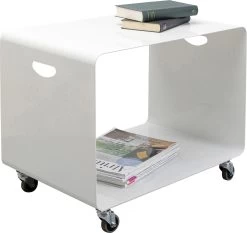 Beistelltisch Lounge M Mobil Weiß 60x40cm