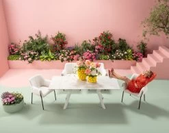 Ausziehtisch Xenia Weiß 140(+30+30)x80cm