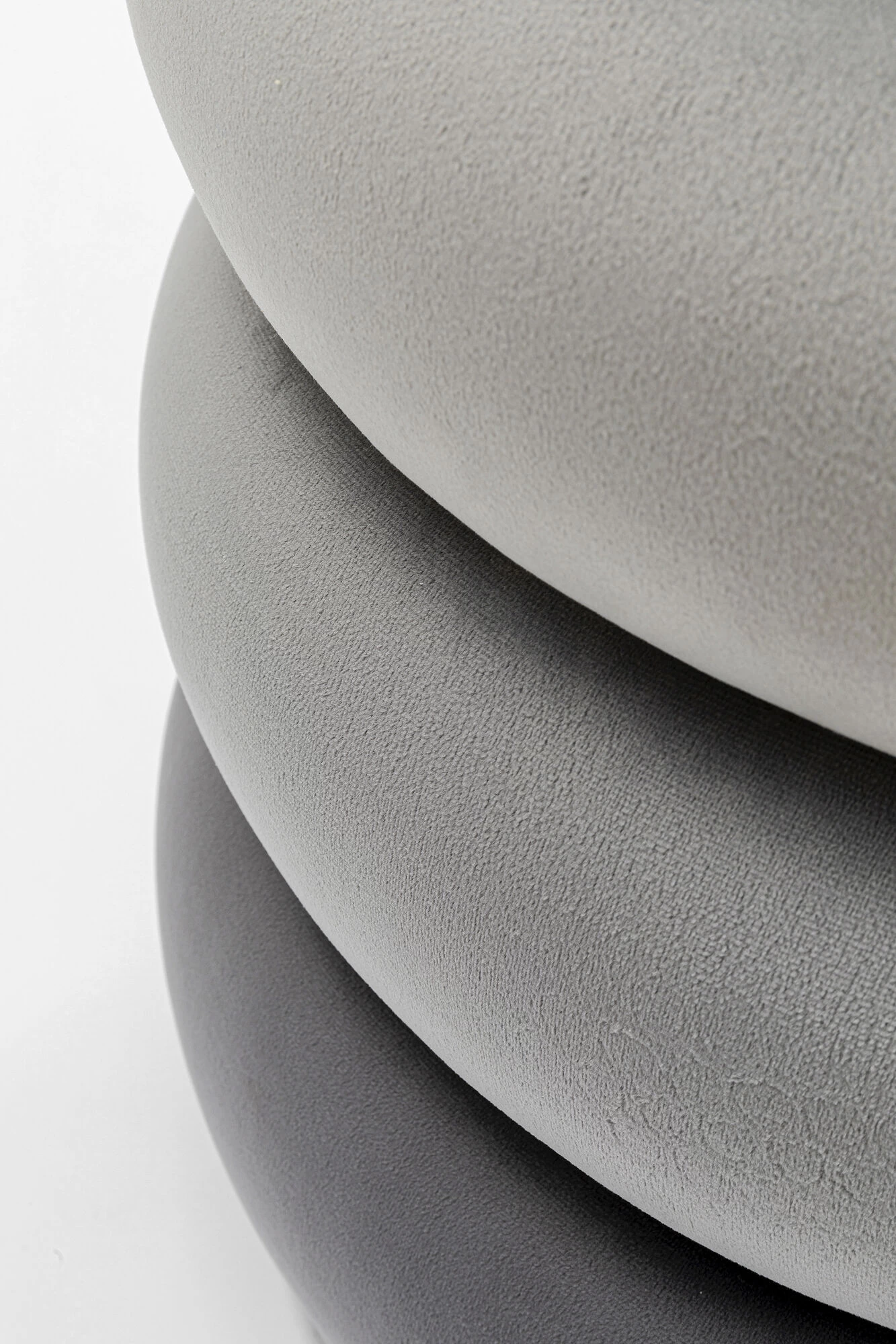 Hocker Sandwich Grau Ø45cm 6 Hocker Sandwich Grau Ø45cm – Bild 5