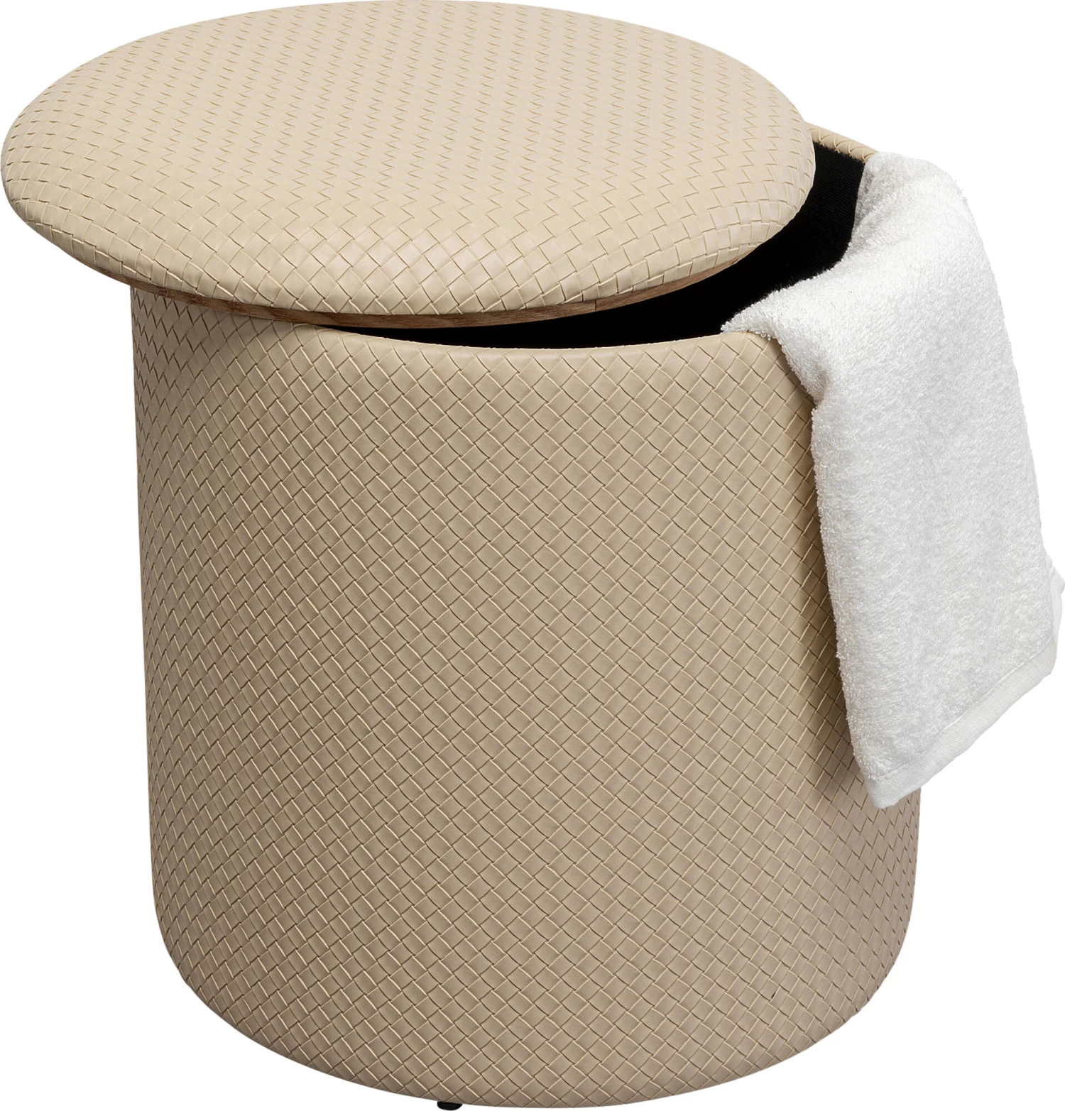 Hocker Venezia Storage Beige Ø40cm 3 Hocker Venezia Storage Beige Ø40cm