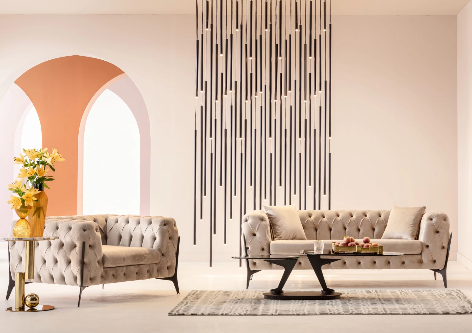 Couchtisch Franklin Schwarz 150x58cm 6 Couchtisch Franklin Schwarz 150x58cm – Bild 4