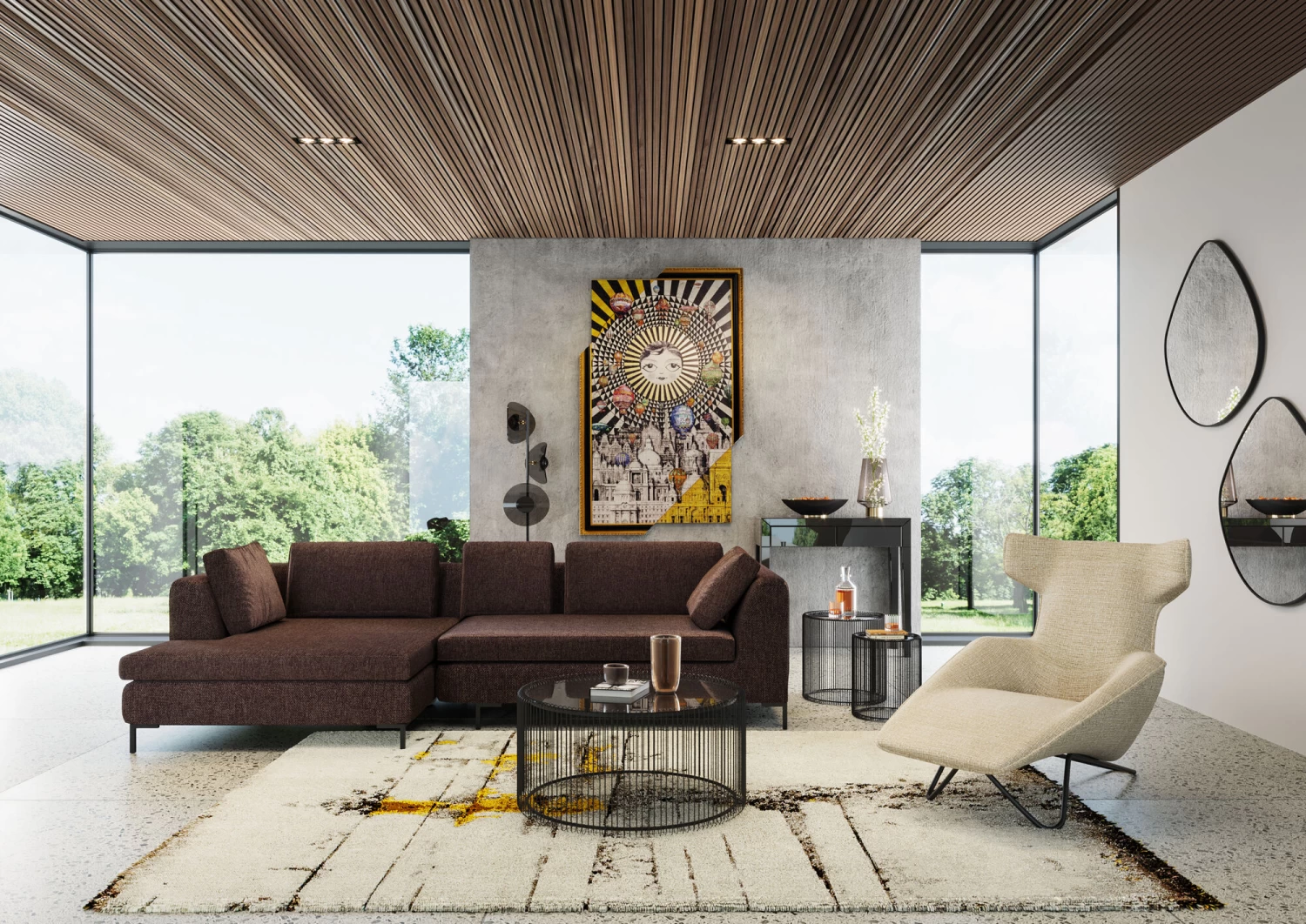 Spiegel Göteborg 71x71cm 5 Spiegel Göteborg 71x71cm – Bild 3