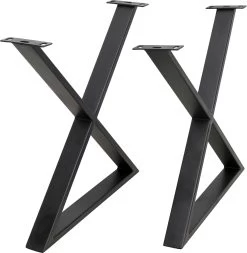 Gestell Tavola Cross Schwarz (2/Set) -Bestes Möbelkollektions Geschäft e14cdc400a5d1b3bbc0dd1551ce19e9df58d4411