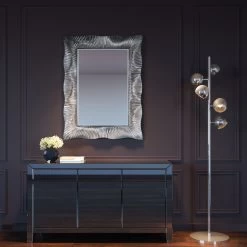 Wandspiegel Wavy Silber 94x124cm