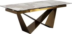 Ausziehtisch Connesso Brass 200(+60)x100cm