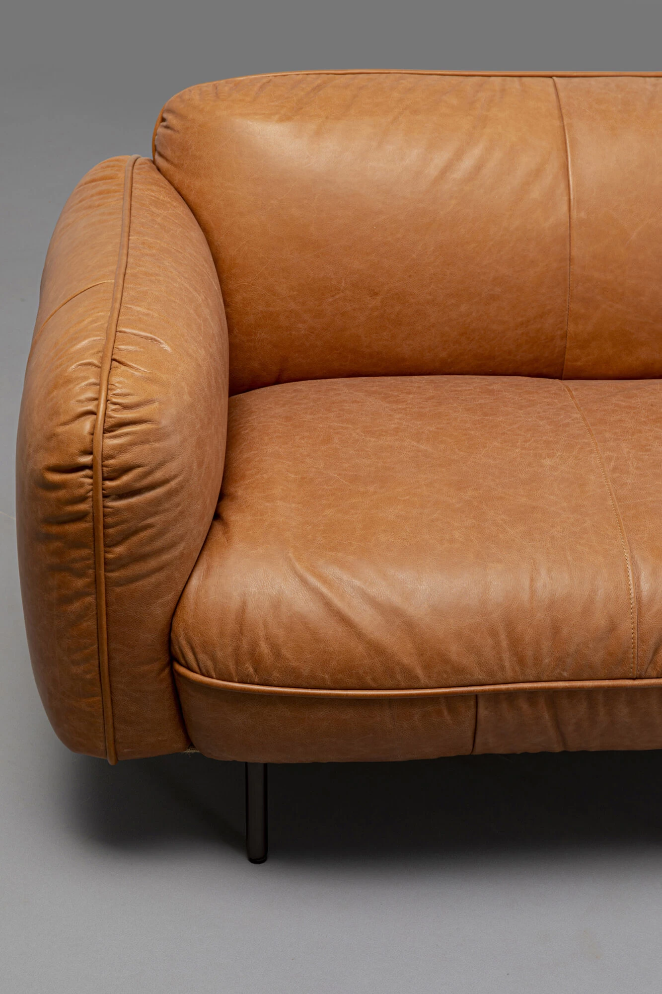 Sofa Calgary Smart Leder Hellbraun 228cm 7 Sofa Calgary Smart Leder Hellbraun 228cm – Bild 5