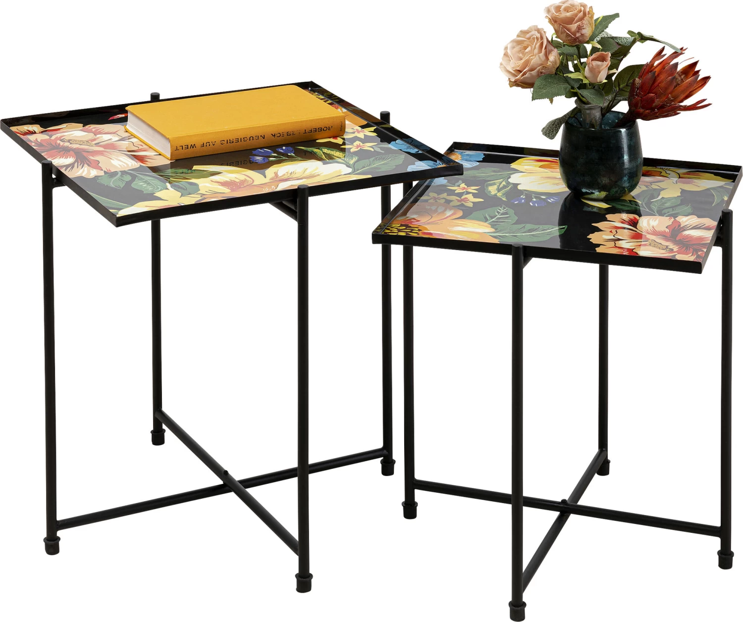 Beistelltisch Flowers Garden Square (2/Set) 5 Beistelltisch Flowers Garden Square (2/Set) – Bild 3