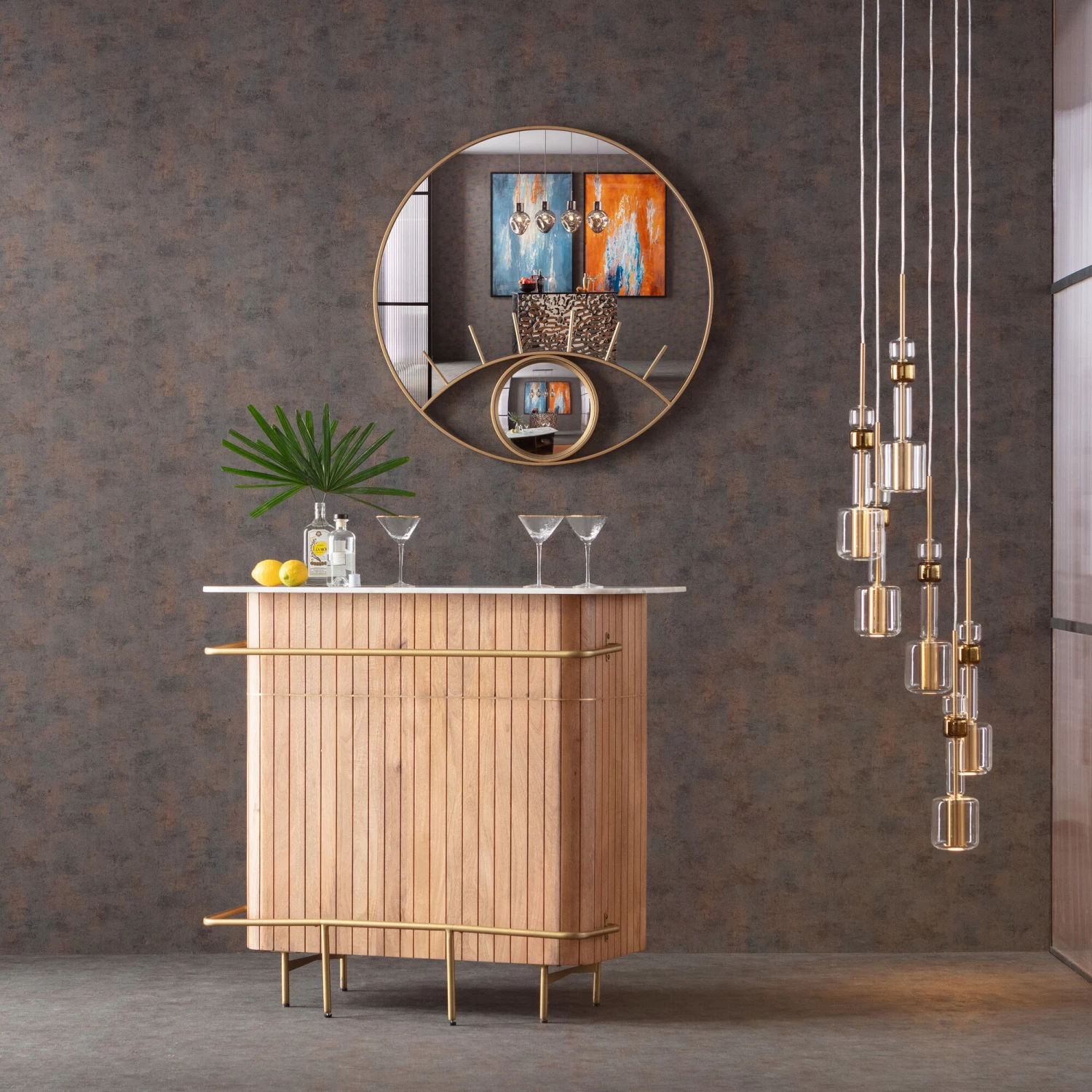 Wandspiegel Occhi Ø100cm 4 Wandspiegel Occhi Ø100cm – Bild 2