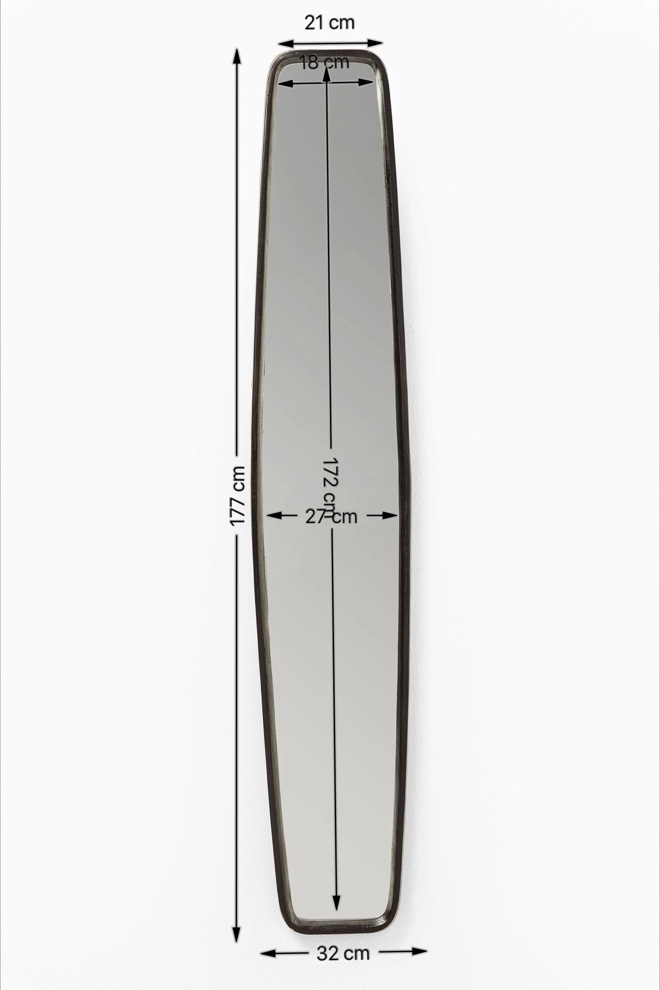 Spiegel Clip Black 32x177cm 11 Spiegel Clip Black 32x177cm – Bild 9