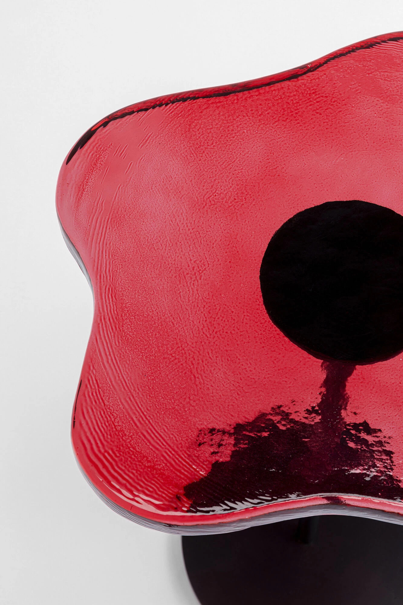 Beistelltisch Lava Rot Ø30cm 7 Beistelltisch Lava Rot Ø30cm – Bild 5